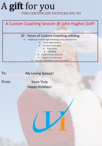 Holiday Gift Ideas December Update JohnHughesGolf.com Best Orlando Golf Lessons Best Orlando Golf Schools Beginner Golf Lessons