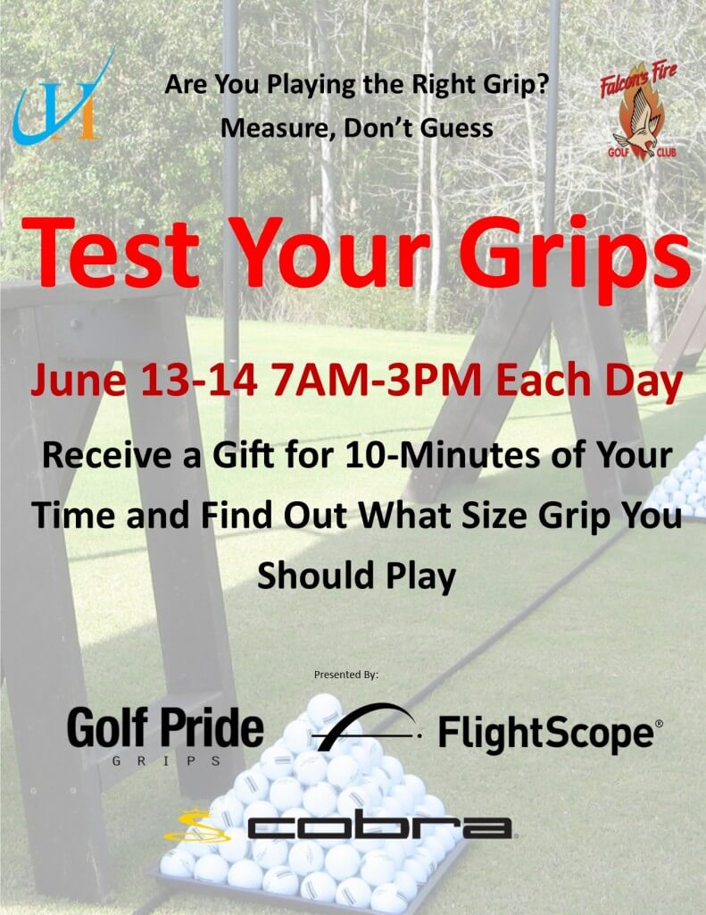 test Your Golf Grips, John Hughes Golf, Golf Lessons in Orlando, Best Golf Schools in Orlando, Golf Pride Grips, FlightScope, Cobra Golf, Falcon's Fire Golf Club, Best Orlando Golf Lessons, Best Orlando Golf Schools