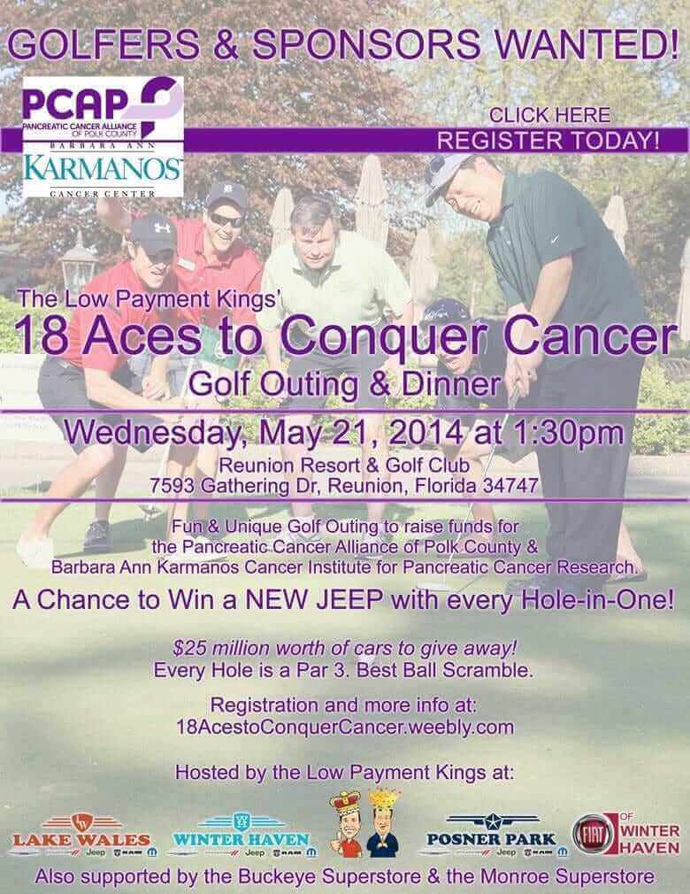 18 Aces to Conquer Cancer