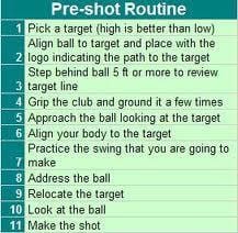 Is Your Pre-Shot Routine, Routine?