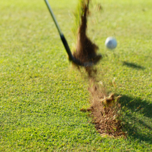 Golf Swing Feedback, Read golf divots, John Hughes Golf, McLemore Golf Course