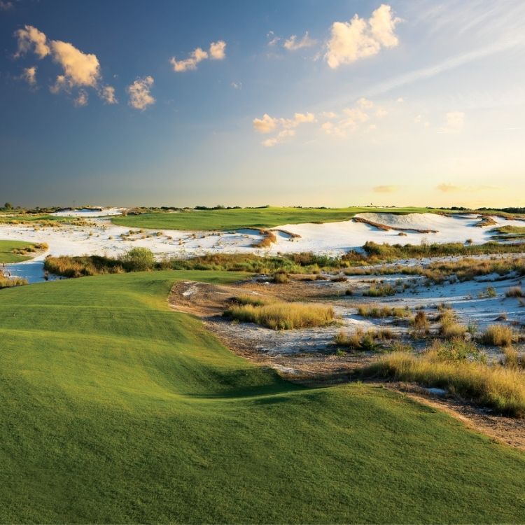Florida Golf Schools at Streamsong Resort exclusively through John Hughes Golf, Florida Golf Schools, Golf Schools in Florida, Tom Doak Blue Course, Crenshaw Coore Red Course, Hanse Black Course