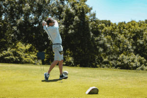 Man Playing Golf