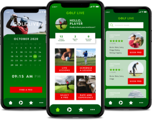 Golf Live App, John Hughes Golf, Remote golf coaching, virtual coaching